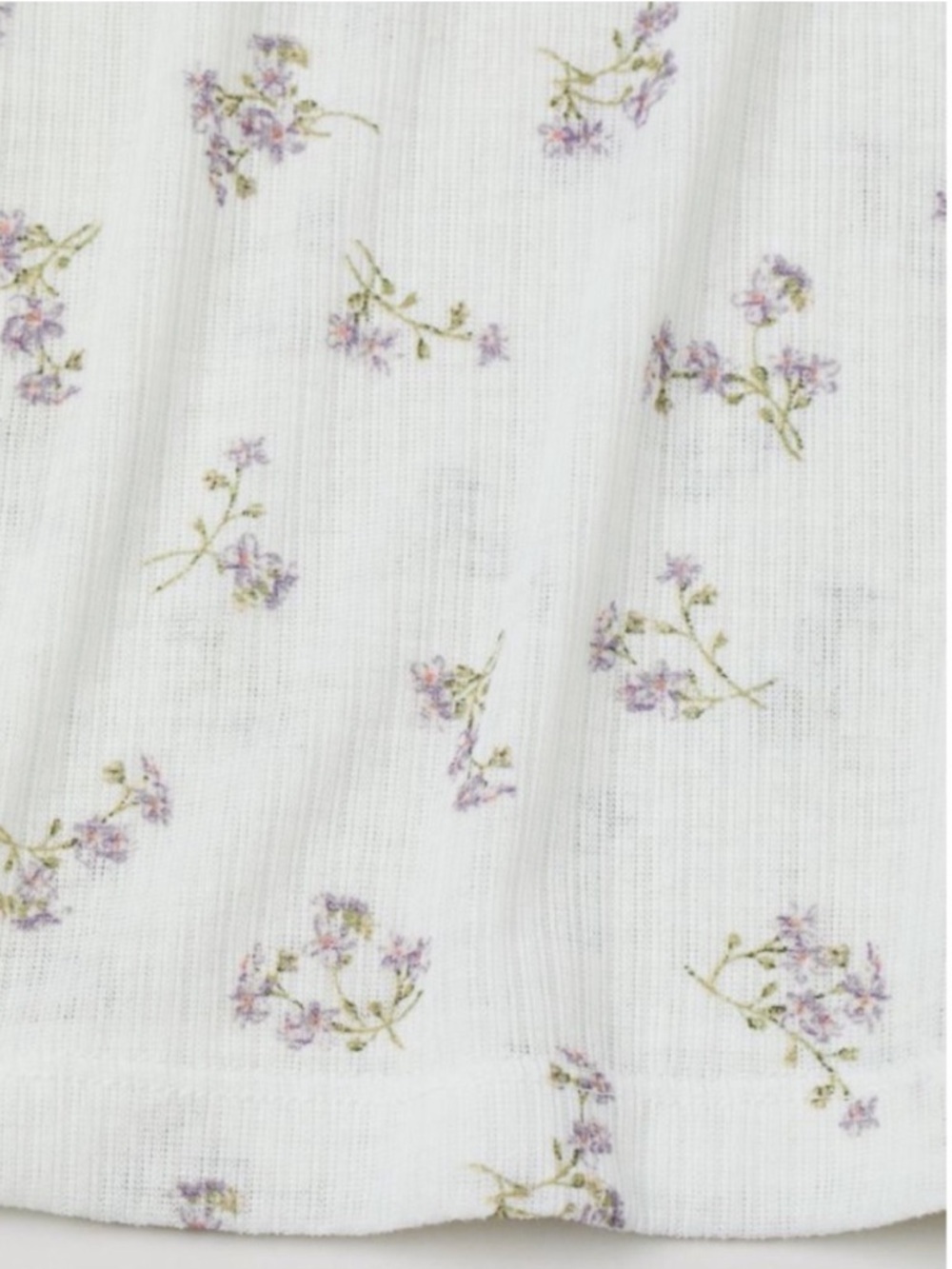 Brock Collection x H&M Floral Ribbed Tank Top Medium Cottagecore - Picture 5 of 7